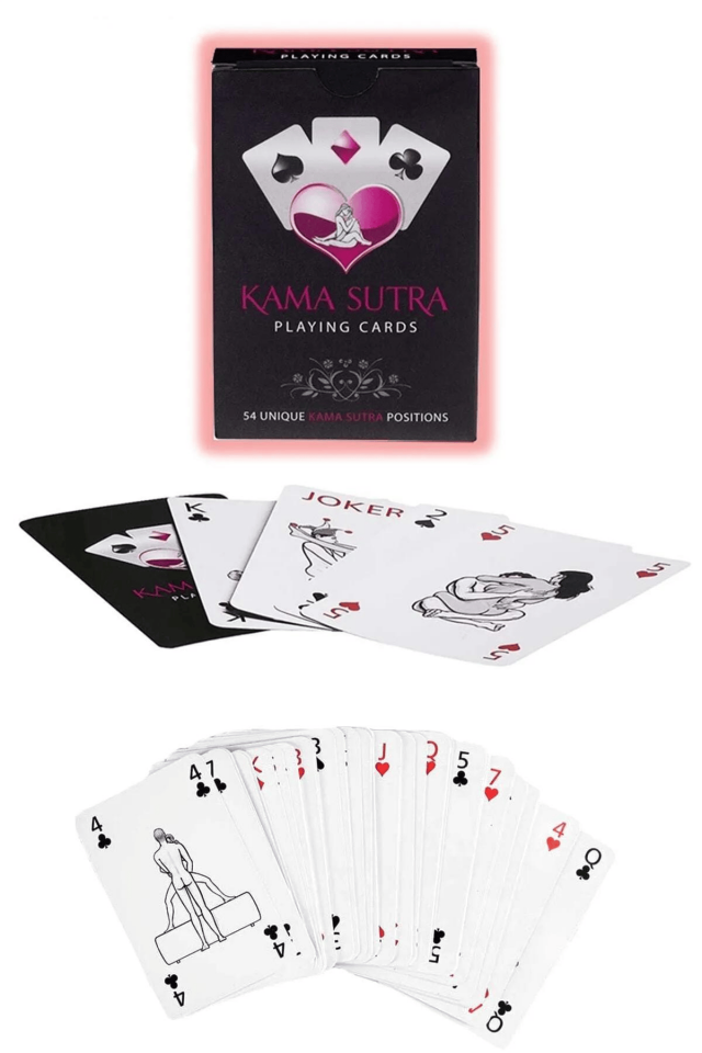 Aria's Closet Sexy Görselli Oyun Kartı Kama Sutra Tanga Set