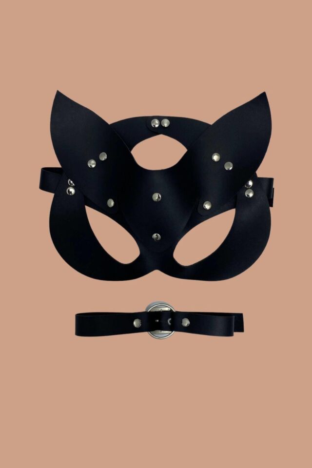 Aria's Closet Siyah Maske ve Boyun Aksesuarı
