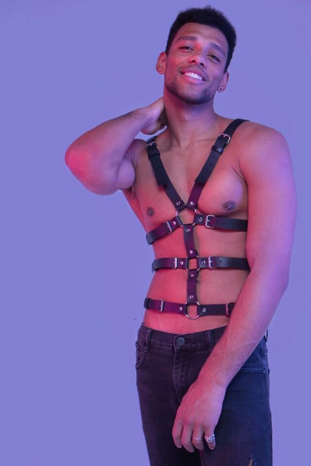 Aria's Closet Erkek Deri Harness Aksesuar