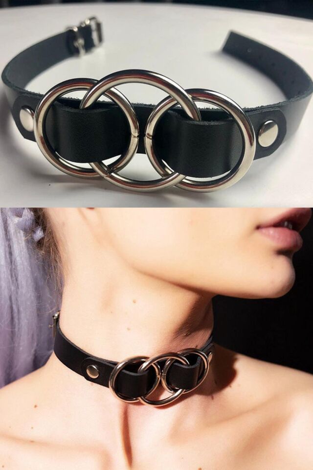 Aria's Closet Boyundan Bağlamalı Deri Halkalı Aksesuar