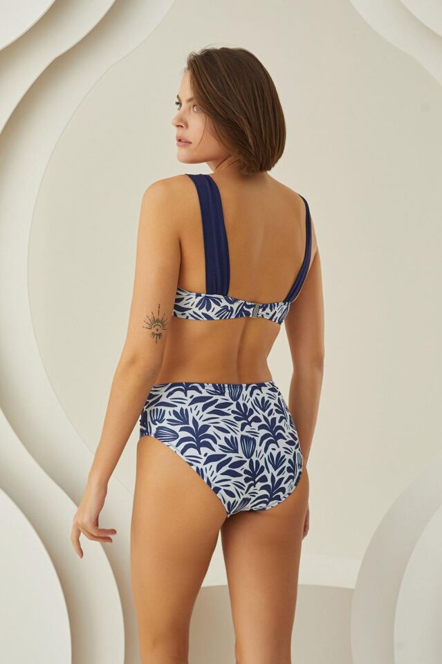 Aria's Closet Özel Tasarım Yaprak Desenli Kaplı Bikini Takımı