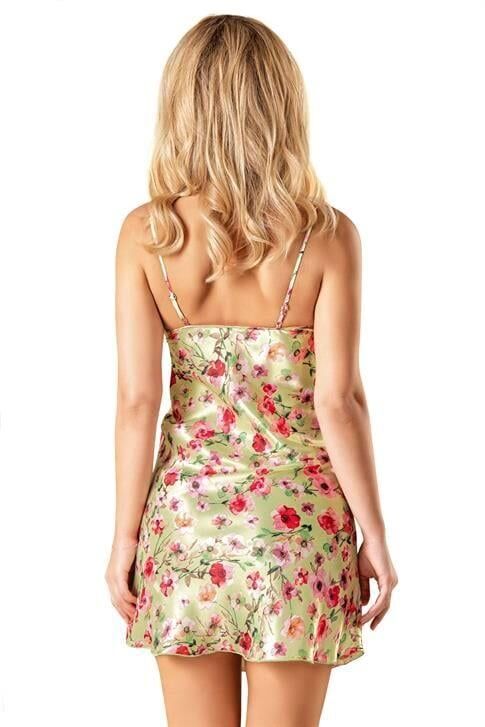 Aria's Closet Desenli Saten Gecelik 8148