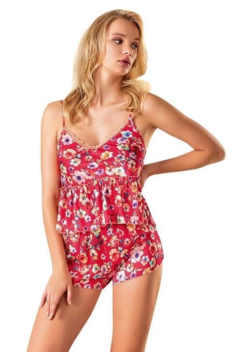Aria's Closet Saten Şort Takımı 9148