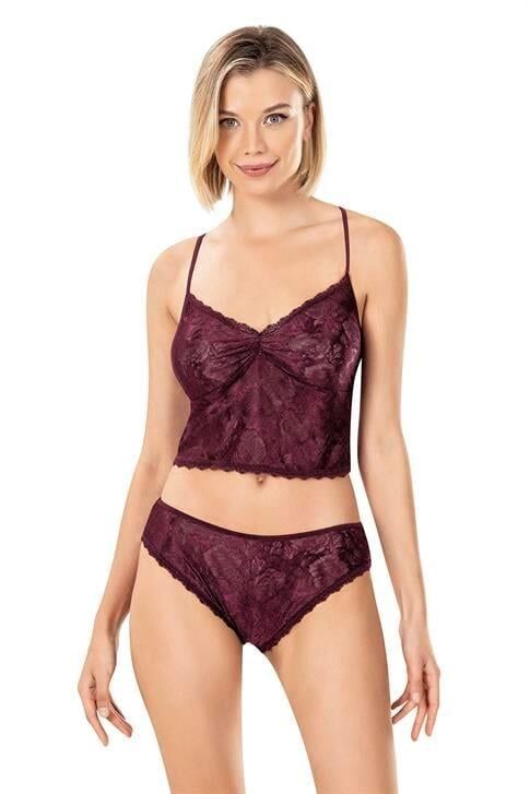Aria's Closet Jakarlı Şort Takımı 9151