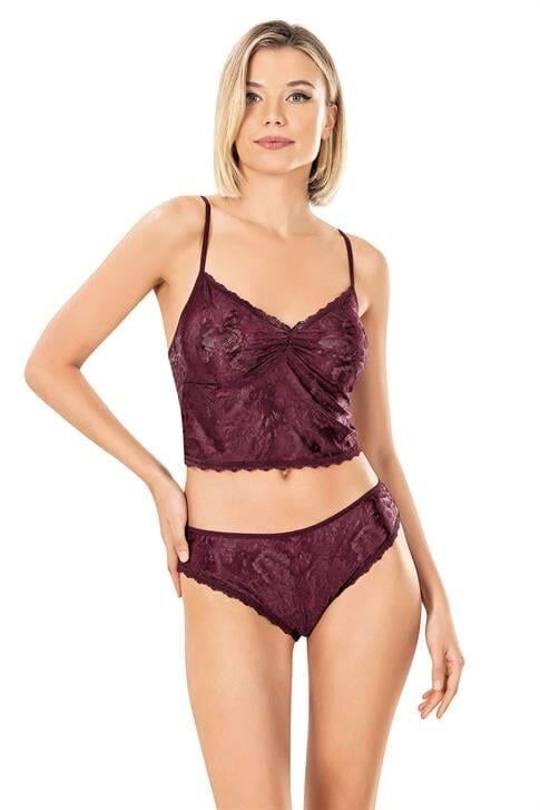Aria's Closet Jakarlı Şort Takımı 9151