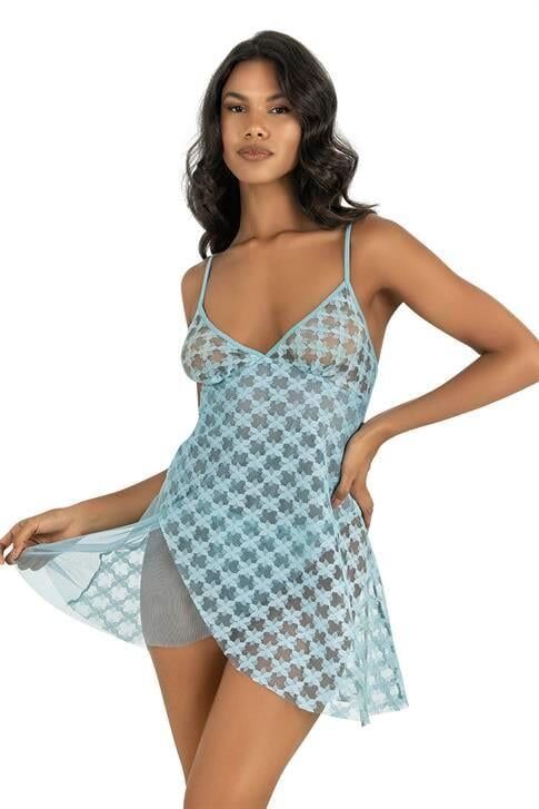 Aria's Closet Aqua Kısa Tül Gecelik 4218