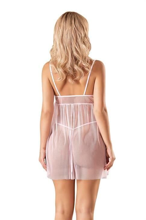 Aria's Closet Pembe Kısa Tül Gecelik 4239