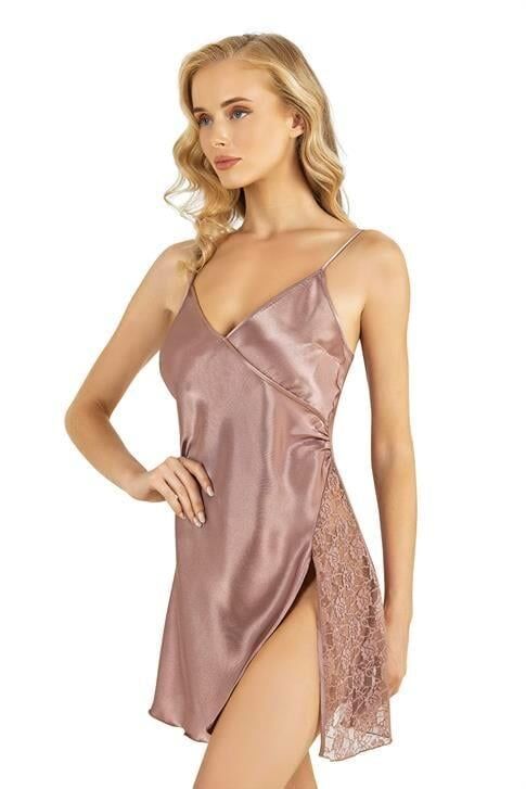 Aria's Closet Vizon Kısa Saten Gecelik 8203