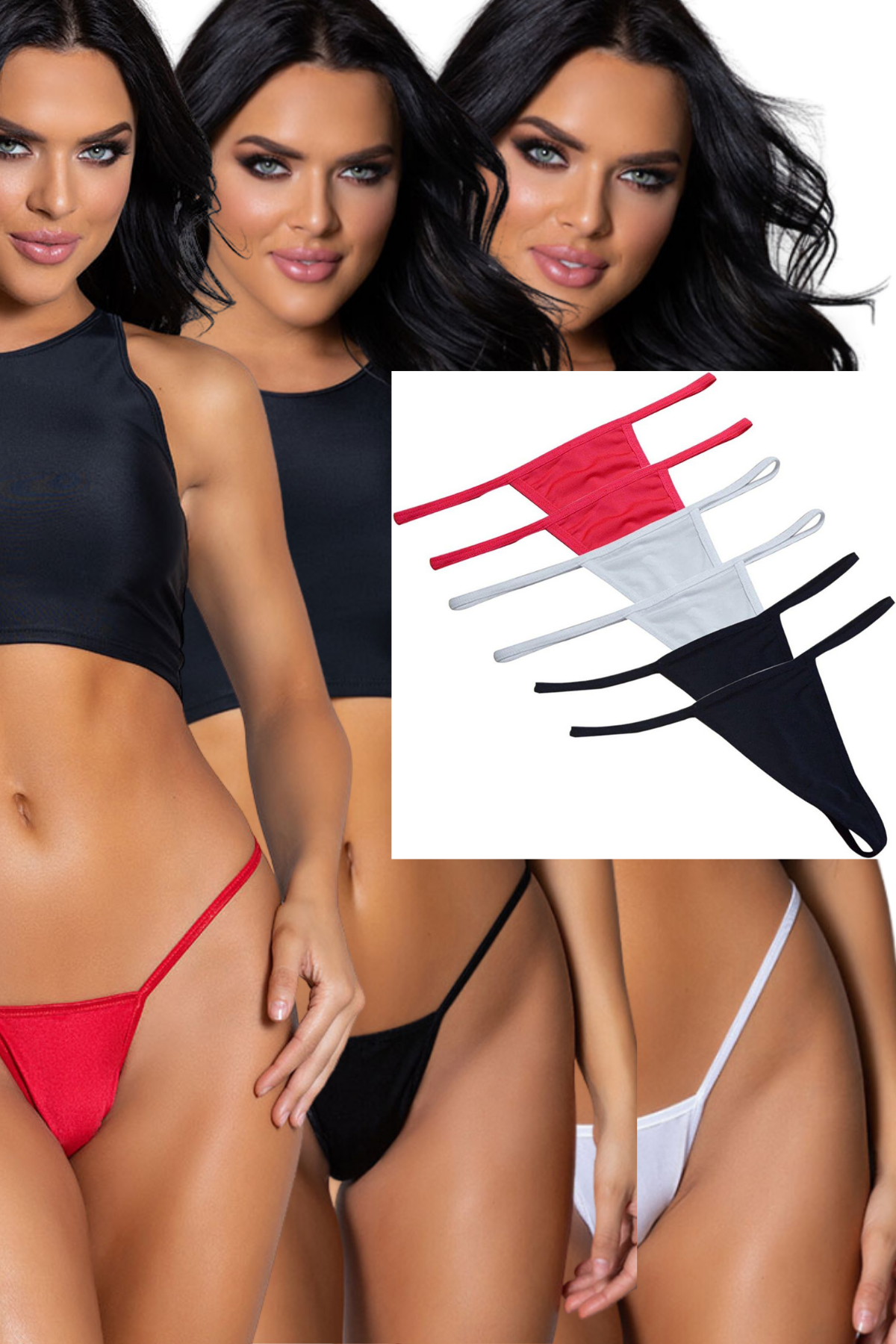 Aria's Closet Süprem Penye Tanga String Külot 6'lı