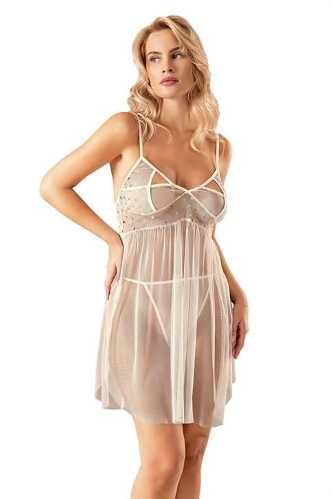 Aria's Closet Fil Dişi Kısa Tül Gecelik 4231