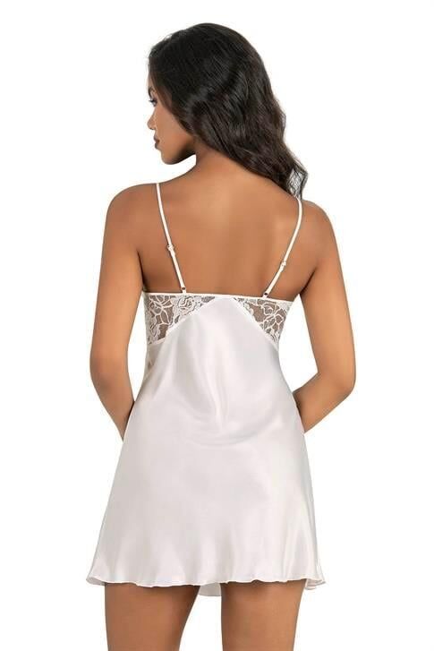 Aria's Closet Ekru Kısa Saten Gecelik 8204