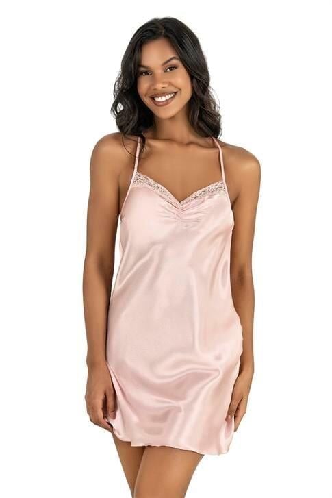 Aria's Closet Somon Kısa Saten Gecelik 8213