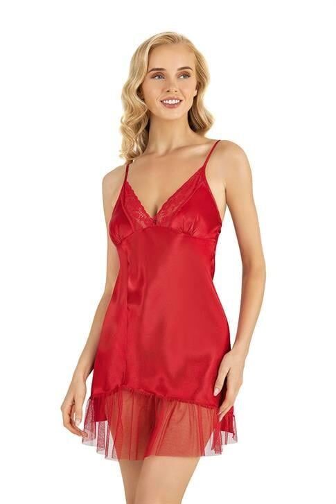 Aria's Closet Kırmızı Kısa Saten Gecelik 8232