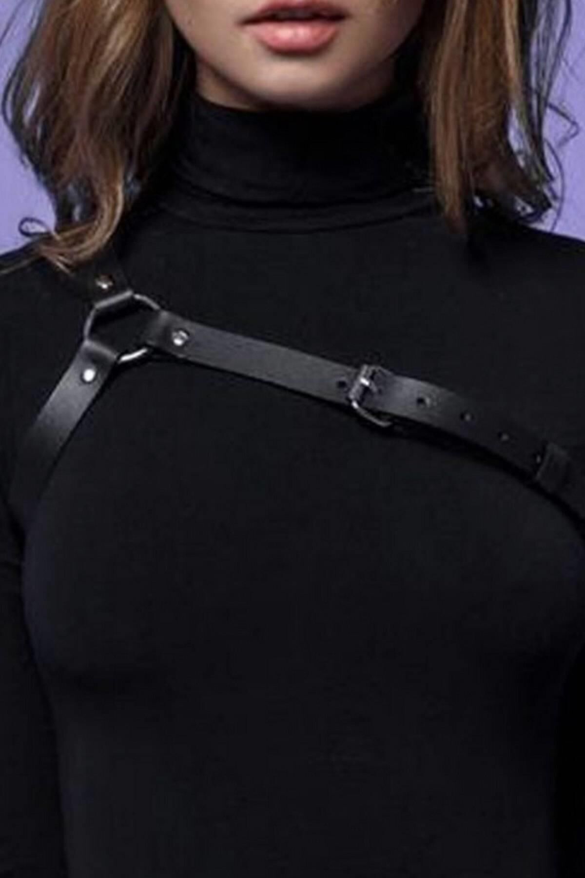 Kıyafet Üstüne Tek Omuz Deri Harness Aksesuar 800571