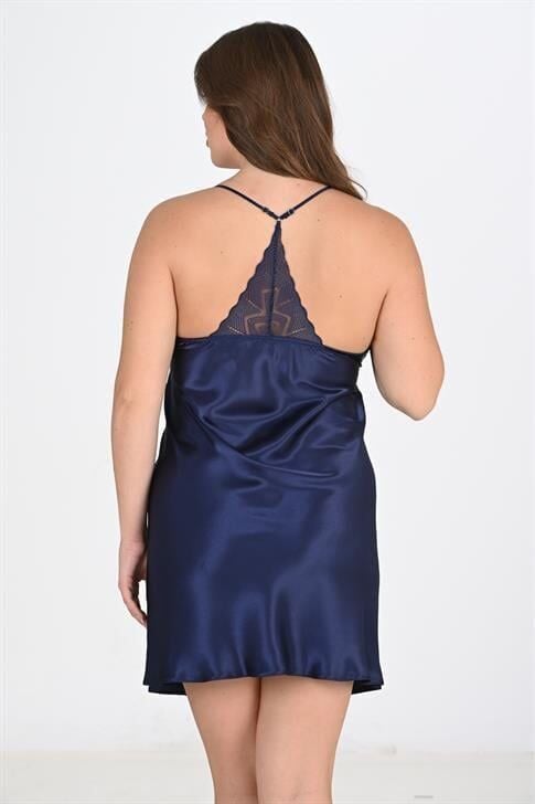 Aria's Closet 2'li Lacivert Sabahlık Takımı Bigsize 6215