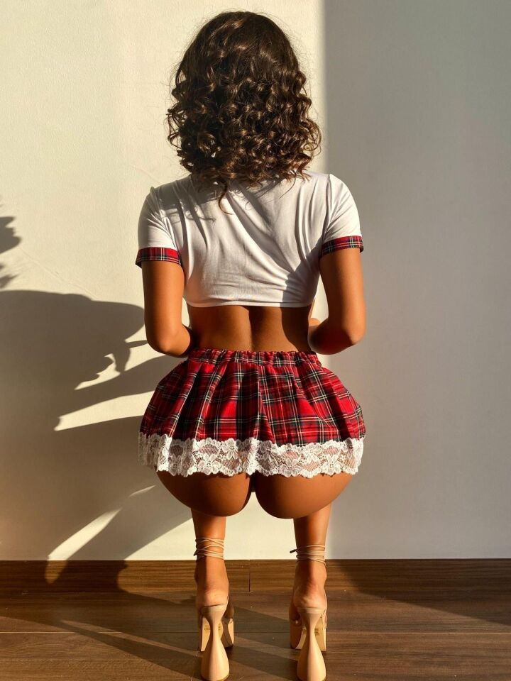 Aria's Closet Mini Dantel Detaylı Fantezi Öğrenci Kostümü