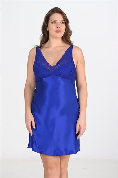 Aria's Closet 2'li Saks Sabahlık Takımı Bigsize 6211