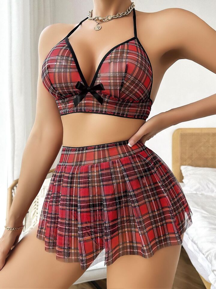 Aria's Closet Mini Tül Çekici Fantezi Öğrenci Kostümü