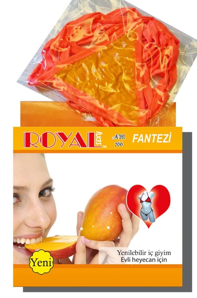 Aria's Closet Fantezi Tüketilebilen Yenilebilir Mango Aromalı İç Çamaşırı Takımı