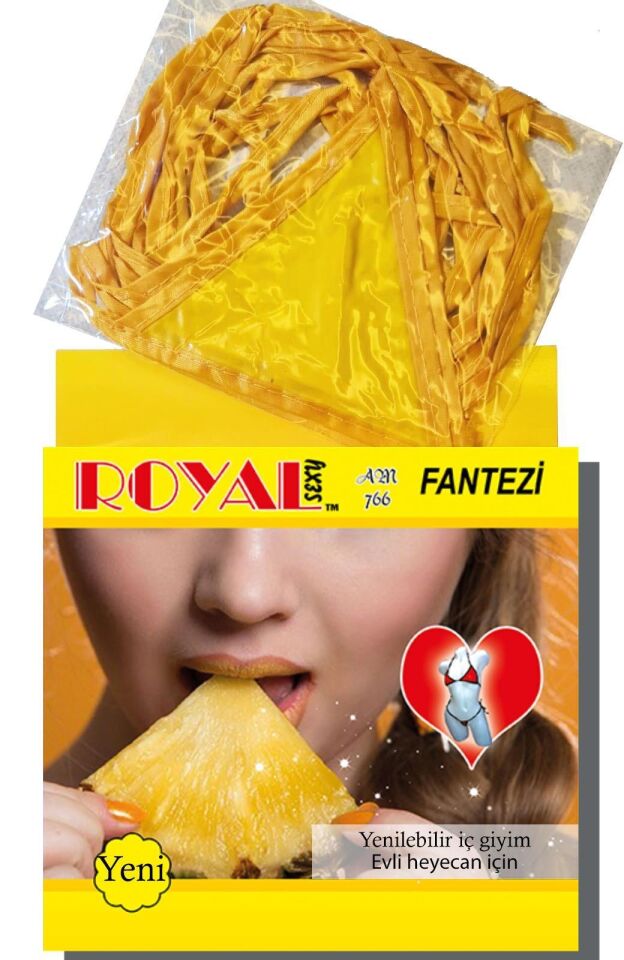 Aria's Closet Fantezi Tüketilebilen Yenilebilir Ananas Aromalı İç Çamaşırı Takımı