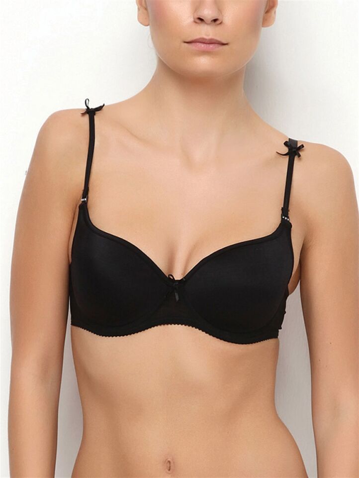 Anıl 3106 Balenli Desteksiz Dolgusuz Askıları Çıkabilen Yumuşak Süngerli Günlük Klasik T-Shirt Sütyeni