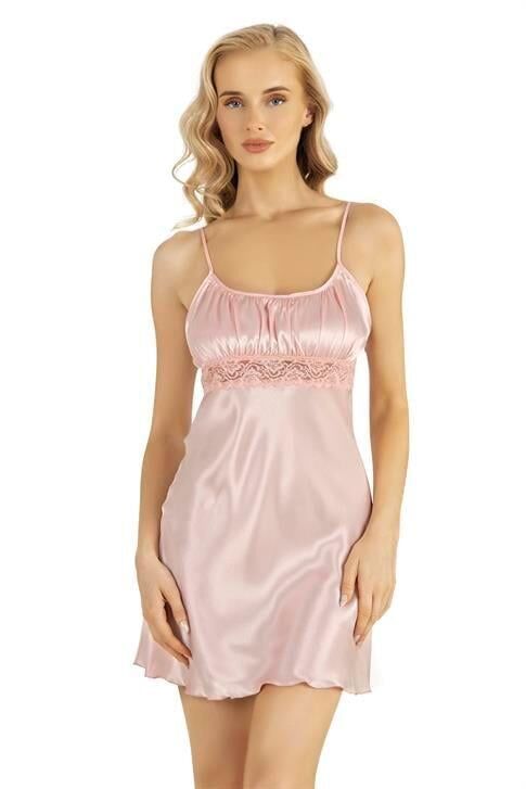 Aria's Closet Somon Kısa Saten Gecelik 8208